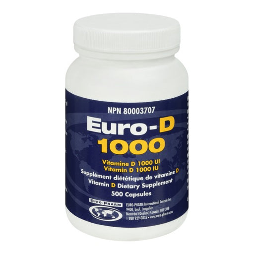 Euro-D 1000 Vitamin D Dietary Supplement