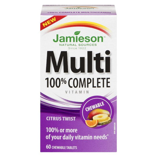 Jamieson 100% Complete Multi-Vitamin Citrus Twist Chewables