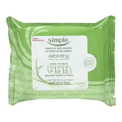 Simple Exfoliating Facial Wipes