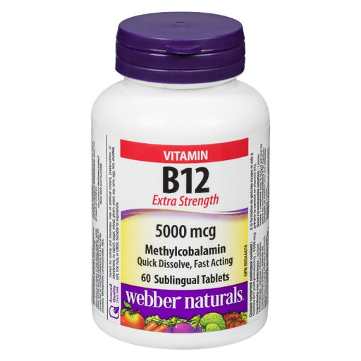 Webber Naturals Vitamin B12 60 Tablets