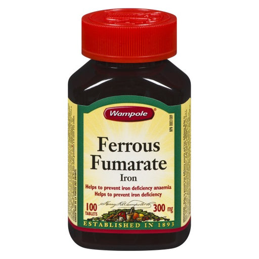 Wampole Ferrous Fumarate Iron Tablets