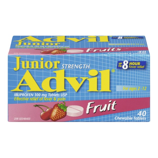 Advil Junior Strength Chewable Tablets