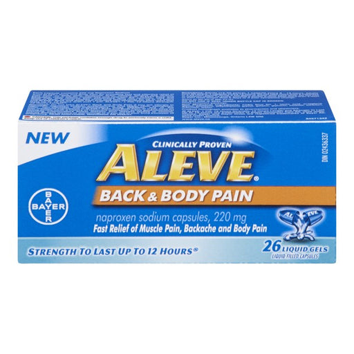Aleve Back & Body Pain Relief Liquid Gel Capsules