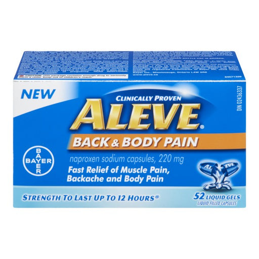 Aleve Back & Body Pain Relief Liquid Gel Capsules