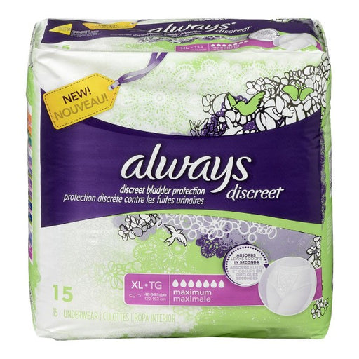 Always Discreet Maximum Bladder Protection X-Large