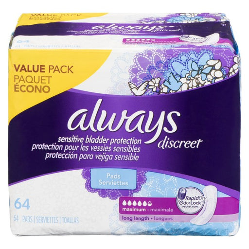Always Discreet Sensitive Bladder Protection Maximum Long Length