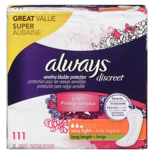 Always Discreet Sensitive Bladder Protection Very Light Long Length