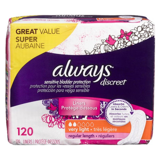 Always Discreet Sensitive Bladder Protection Very Light Regular Length