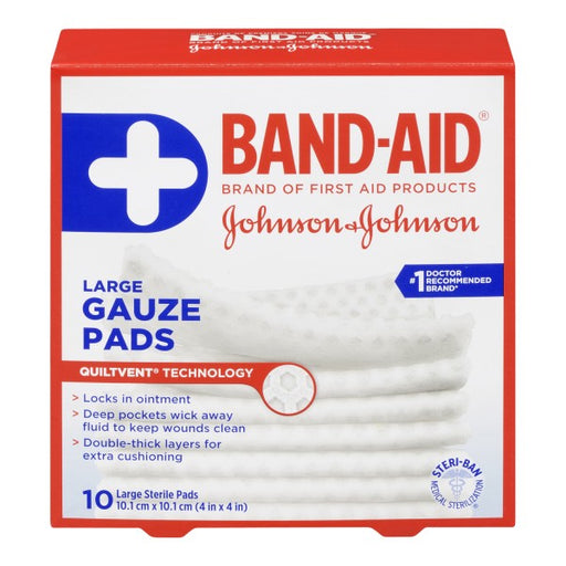 Band-Aid Large Sterile Gauze Pads