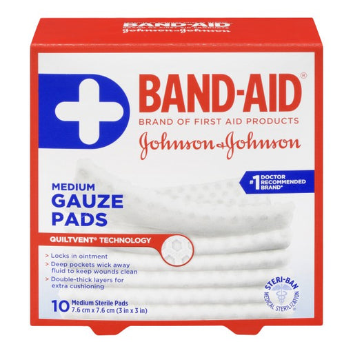 Band-Aid Medium Sterile Gauze Pads