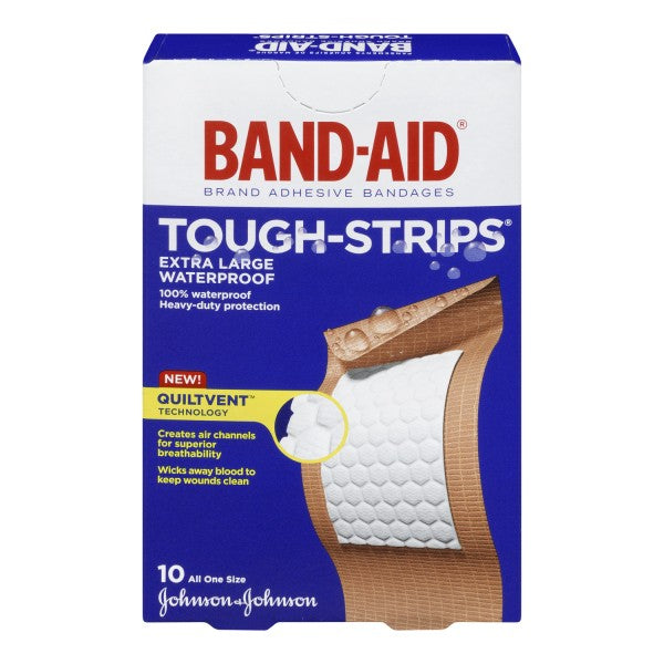 Band-Aid Tough-Strips Waterproof Bandages