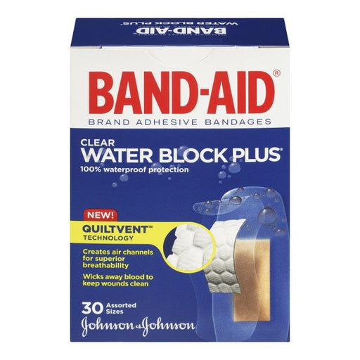 Band-Aid Water Block Plus Clear Bandages