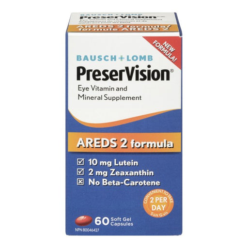 Bausch & Lomb PreserVision AREDS 2 Formula Eye Supplement Capsules