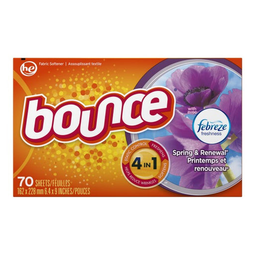 Bounce Sheets With Febreze Spring