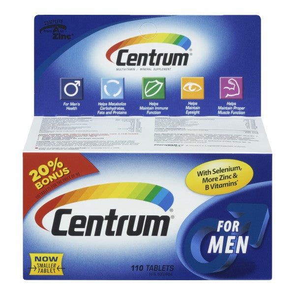 Centrum For Men Multivitamin Tablets Bonus Size