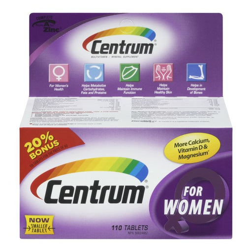 Centrum For Women Multivitamin Tablets Bonus Size