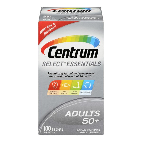 Centrum Select Essentials Complete Multivitamin/Mineral Supplement Tablets
