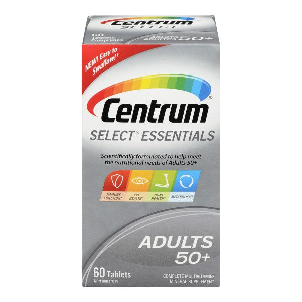 Centrum Select Essentials Complete Multivitamin/Mineral Supplement Tablets