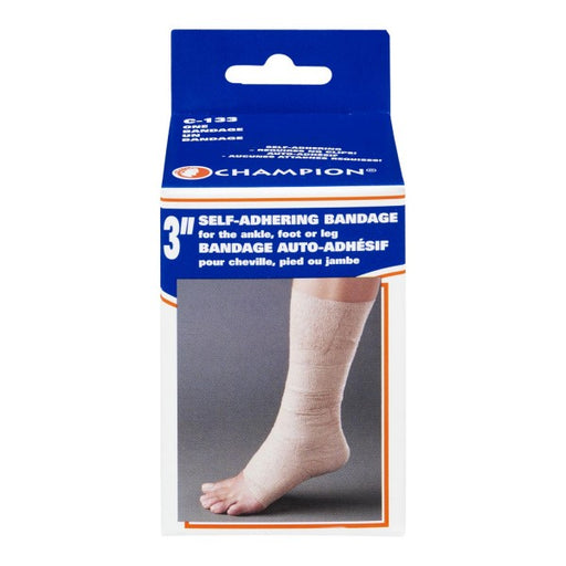 Champion 3" Self-Adhering Bandage For The Ankles, Foot or Leg