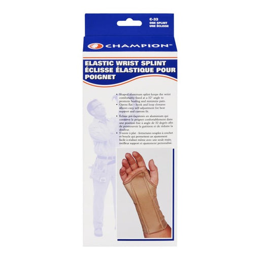 Champion Elastic Right Wrist Splint Medium