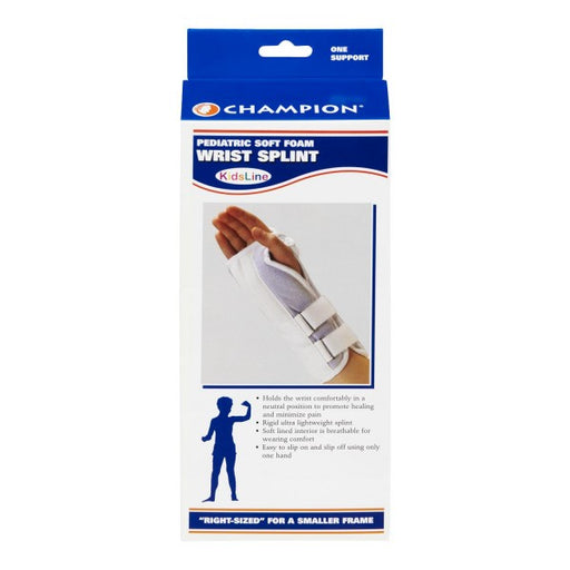 Champion Pediatric Soft Foam Wirist Splint Youth Kids Line
