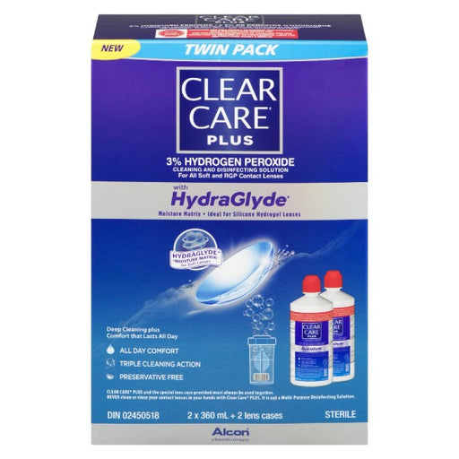 Clear Care Plus Hydra Glyde Moisture Matrix Twin Pack