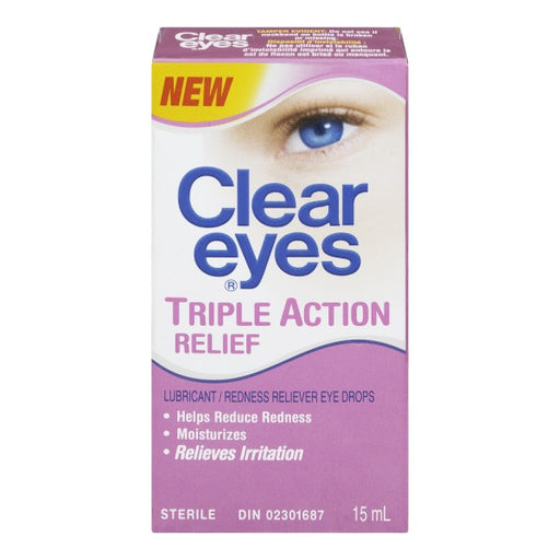 Clear Eyes Triple Action Relief Eye Drops