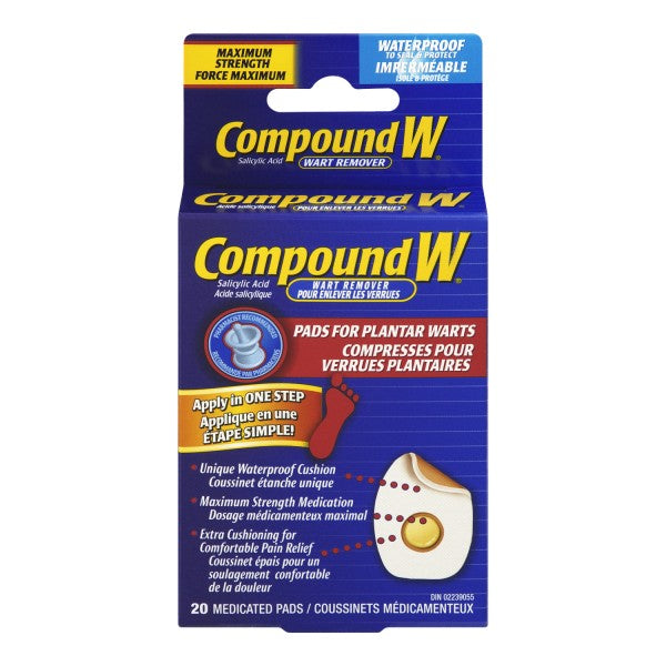 Compound W One Step Pads for Feet