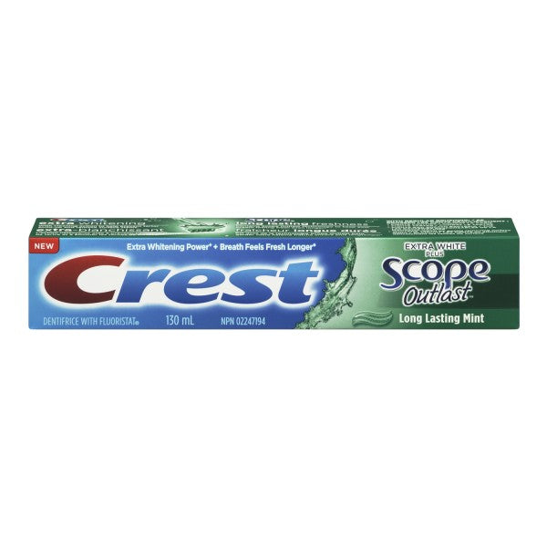 Crest Extra White Plus Scope Outlast Toothpaste