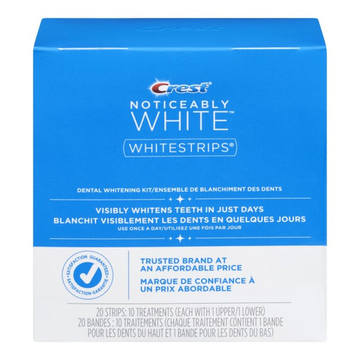 Crest Noticeably White Whitestrips Dental Whitening Kit