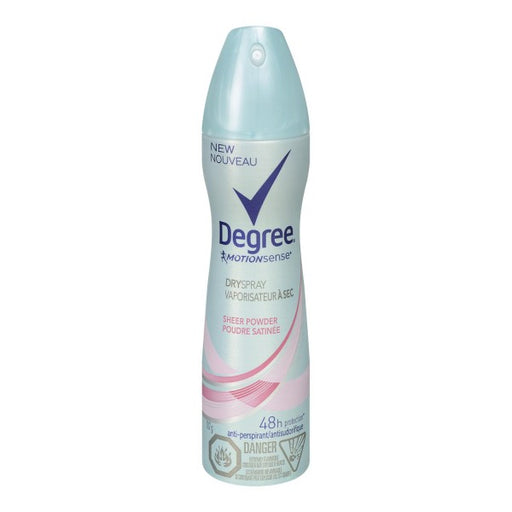 Degree Sheer Power Motion Sense Dry Spray 48Hr Protection