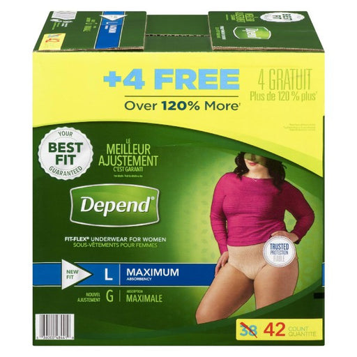 Depend Fit-Flex Large Maximum Absorbency Underwear For Women