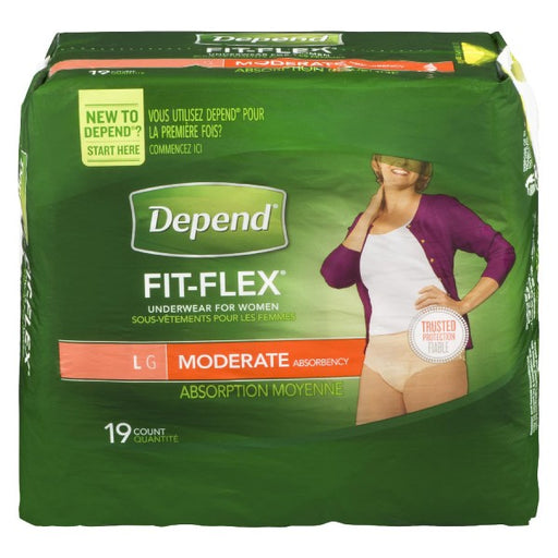Depend Fit-Flex Large Moderate Absorbency Underwear For Women