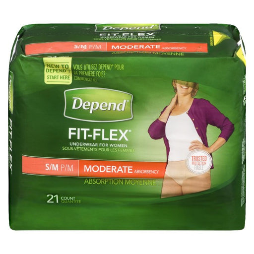 Depend Fit-Flex S/M Moderate Absorbency Underwear For Women