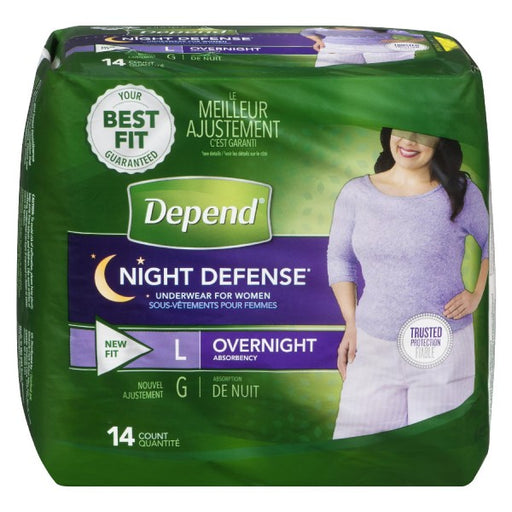Depend Large Night Defense Underwear For Women