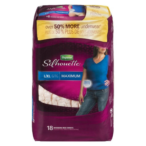 Depend Silhouette Large/X-Large Maximum Underwear