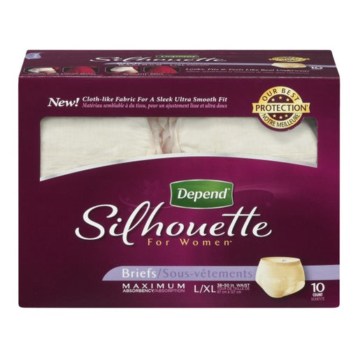 Depend Silhouette Maximum Absorbency Briefs for Women