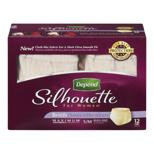 Depend Silhouette Maximum Absorbency Briefs for Women