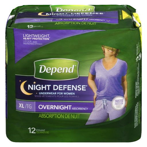 Depend XL Night Defense Underwear For Women