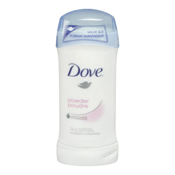 Dove Invisible Solid Powder Antiperspirant.