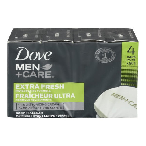 Dove Men + Care Extra Fresh Invigorating Formula Body + Face Soap Bar
