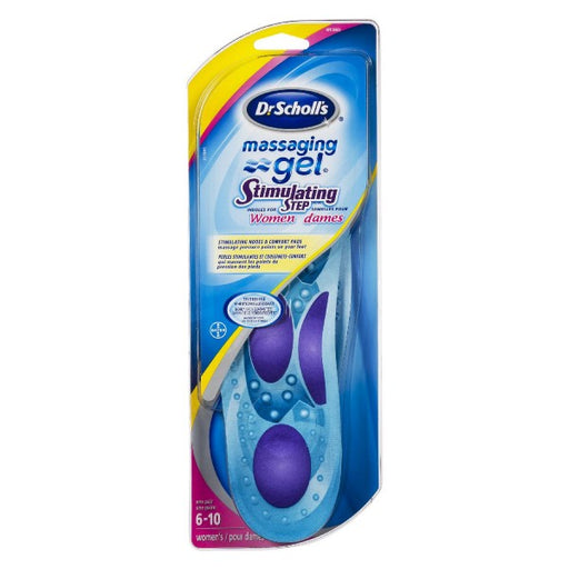 Dr. Scholl's Womens Messaging Gel Men Stimulating Step Insoles