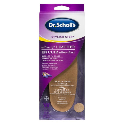 Dr. Scholl's Womens Ultra Soft Leather Insoles for Flats