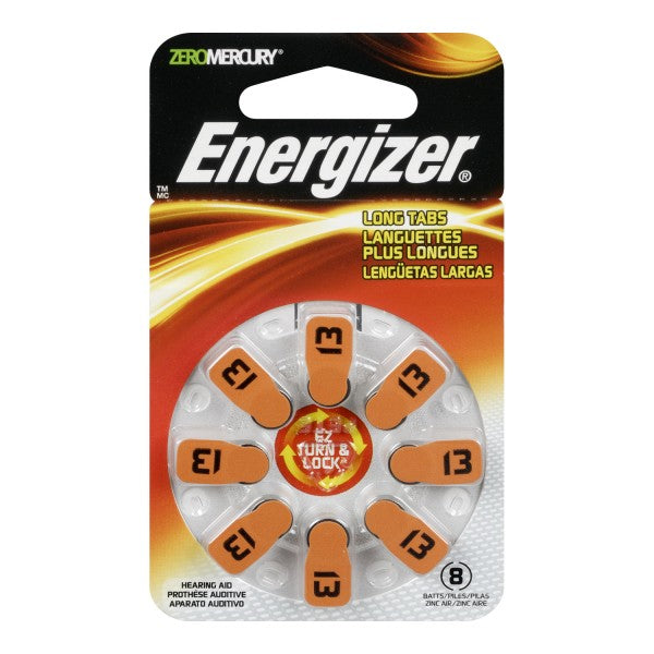 Energizer EZ Turn 'n Lock Size 13 Hearing Aid Battery
