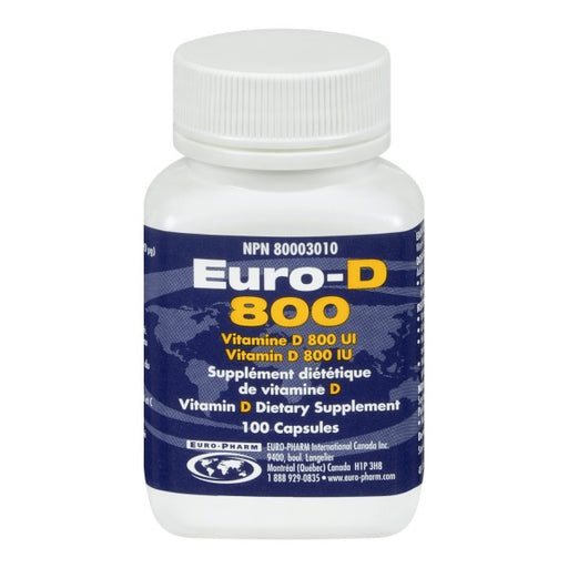 Euro-D 800 Vitamin D Dietary Supplement