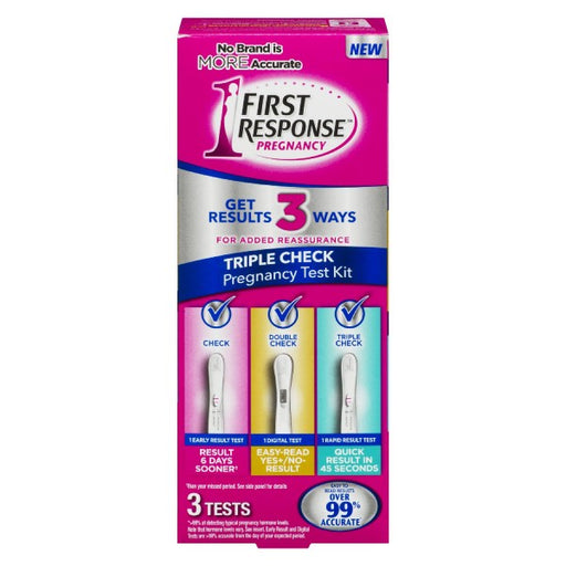 First Response Triple Check Pregnancy Test Kit
