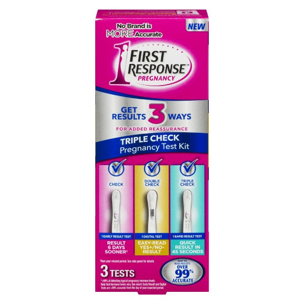 First Response Triple Check Pregnancy Test Kit