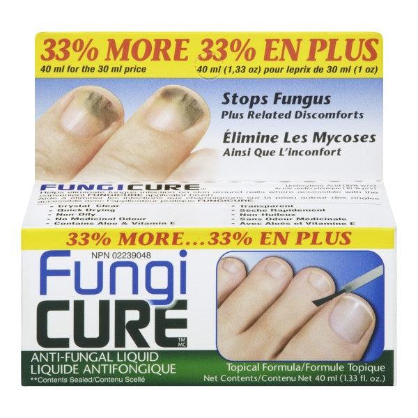 Fungi Cure Anti-Fungal Liquid Topical Formula Value Size