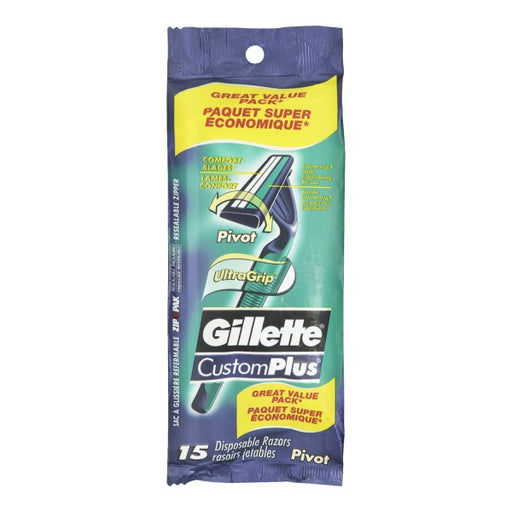 Gillette Custom Plus Disposable Razors Value Pack