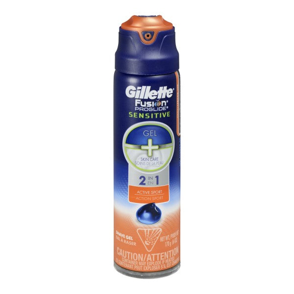 Gillette Fusion Proglide 2-In-1 Gel + Skin Care Shave Gel